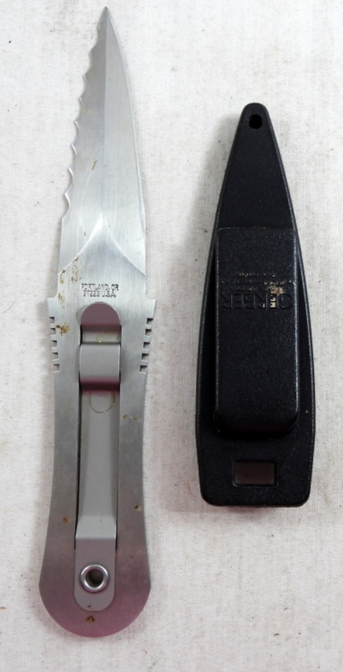 VTG GERBER BLACKIE COLLINS CLIP LOCK KNIFE (1 of 4)