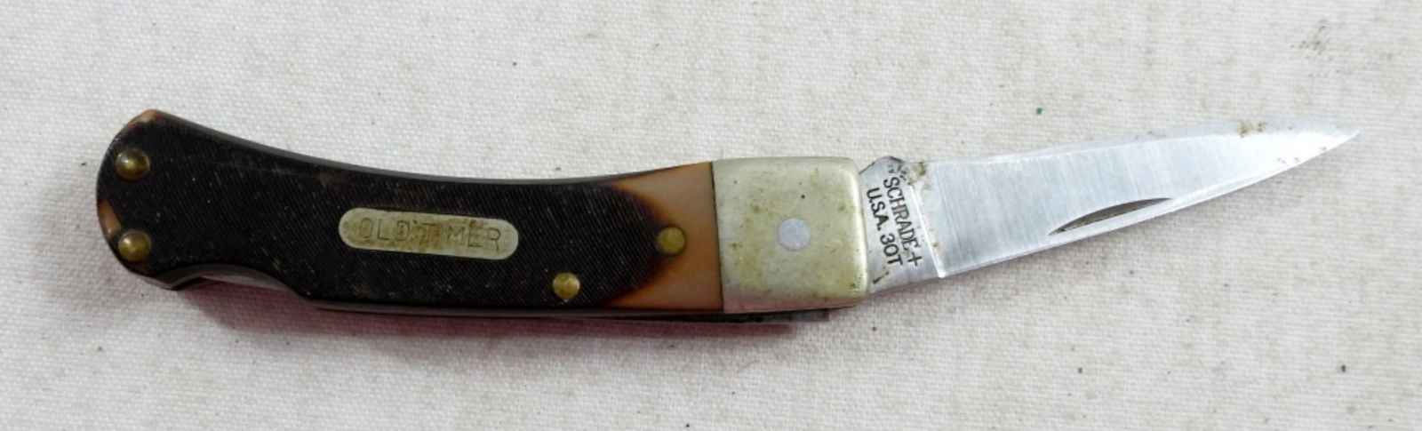 SCHRADE + 30T SINGLE BLADE OLD TIMER  KNIFE (1 of 3)