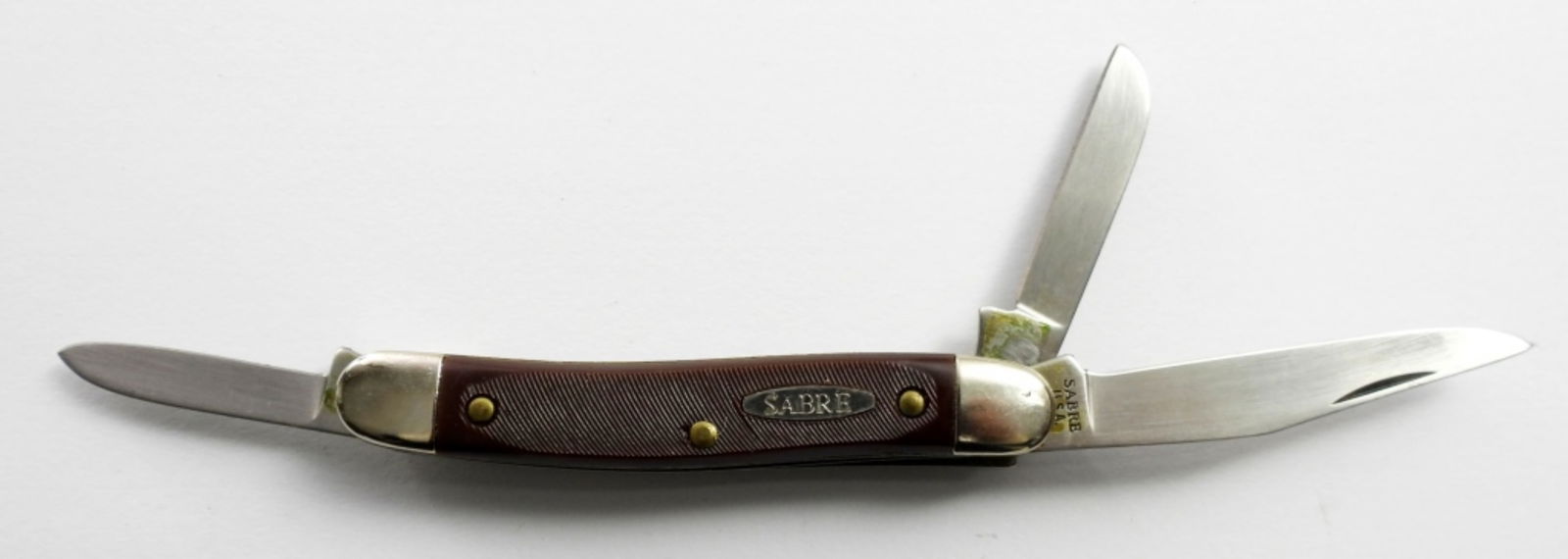 VTG SABRE 3 BLADE STOCKMAN POCKET KNIFE (1 of 4)