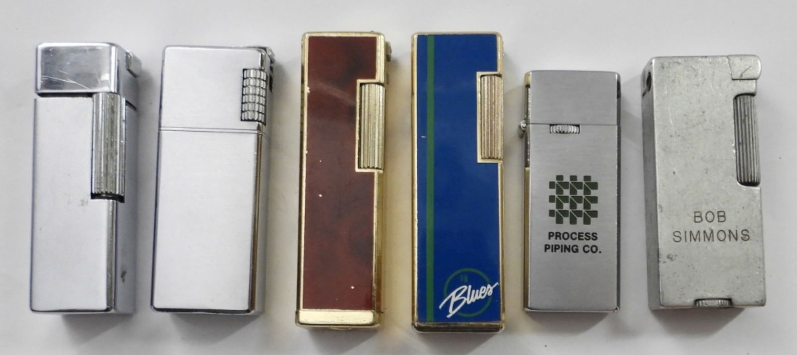 (6) SLIM VINTAGE BUTANE LIGHTERS (1 of 2)
