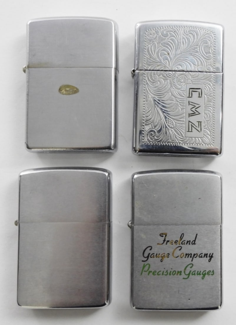 (4) FIRED ZIPPO LIGHTERS (1 of 4)
