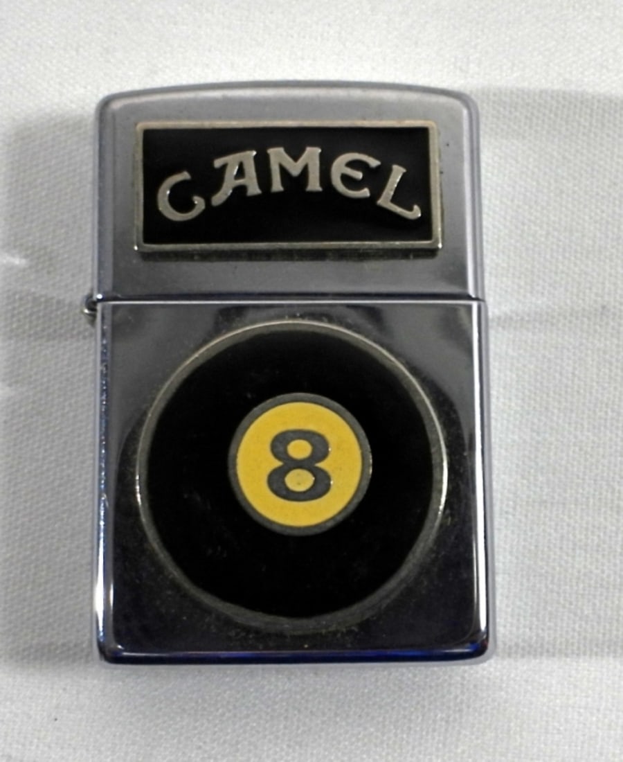 1994 (FIRED) CAMEL 8 BALL ZIPPO IN BOX (1 of 6)