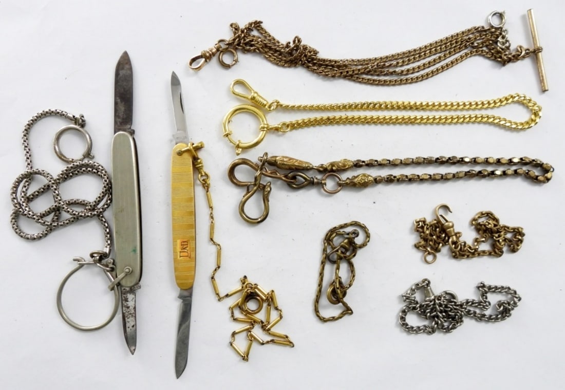 (8) POCKET WATCH CHAINS (1 of 2)
