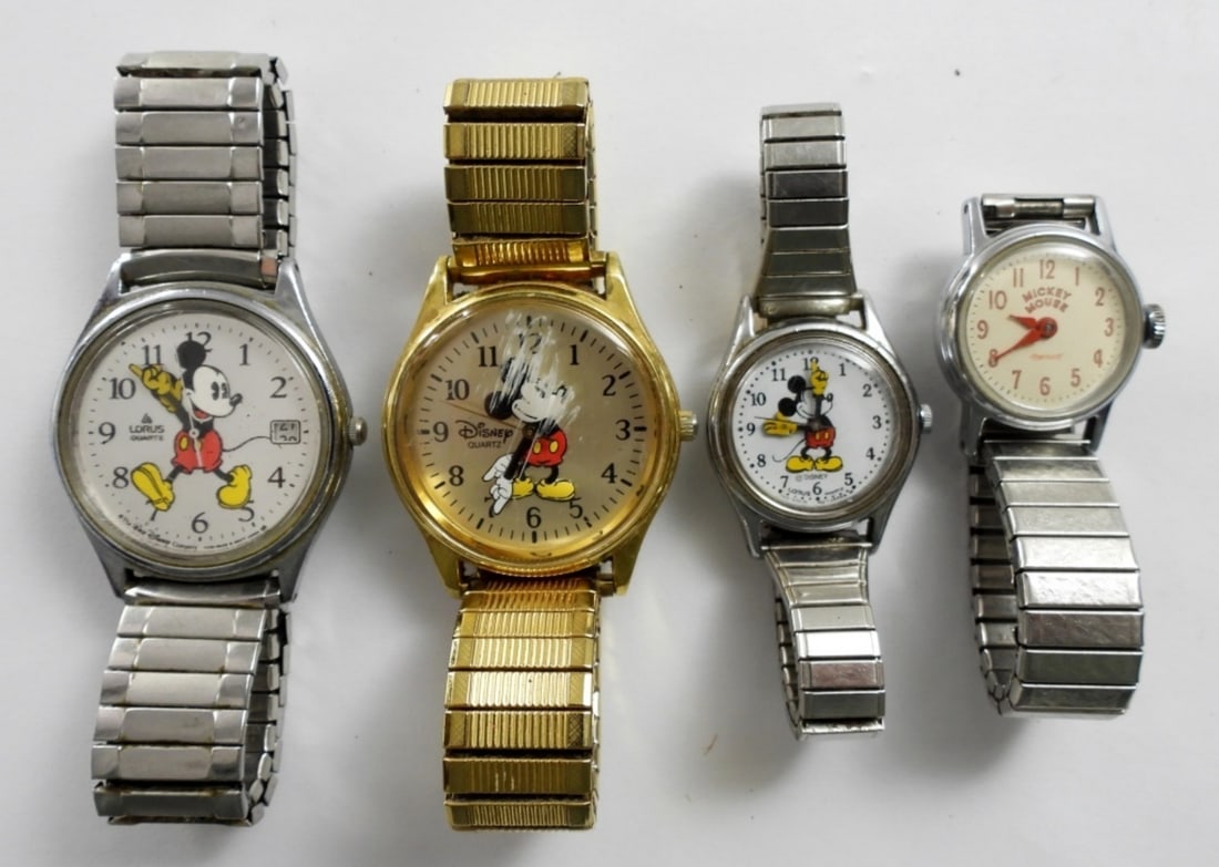(4) MICKEY MOUSE WATCHES (2) QUARTZ (1 of 2)