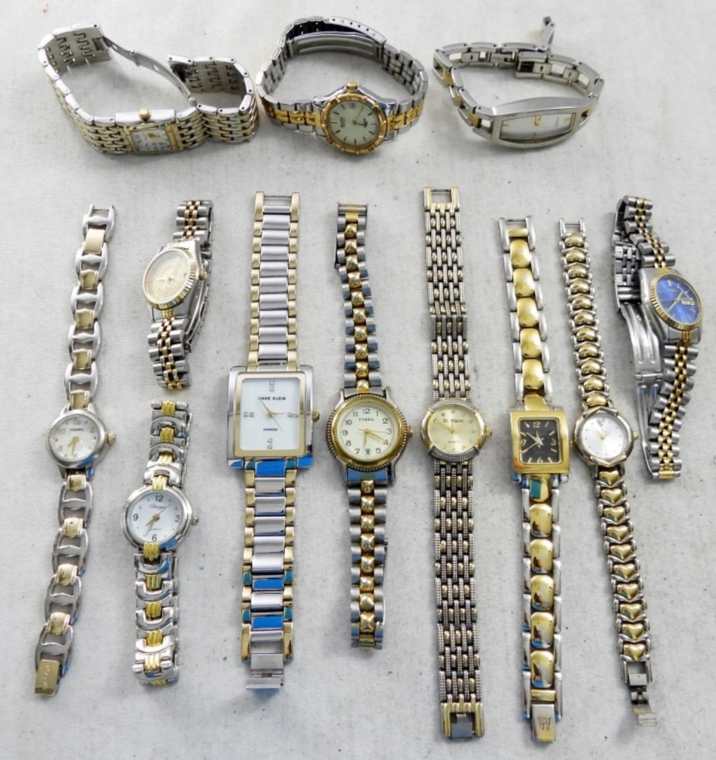 (12) LADIES TWO TONE DRESS WATCHES (1 of 3)