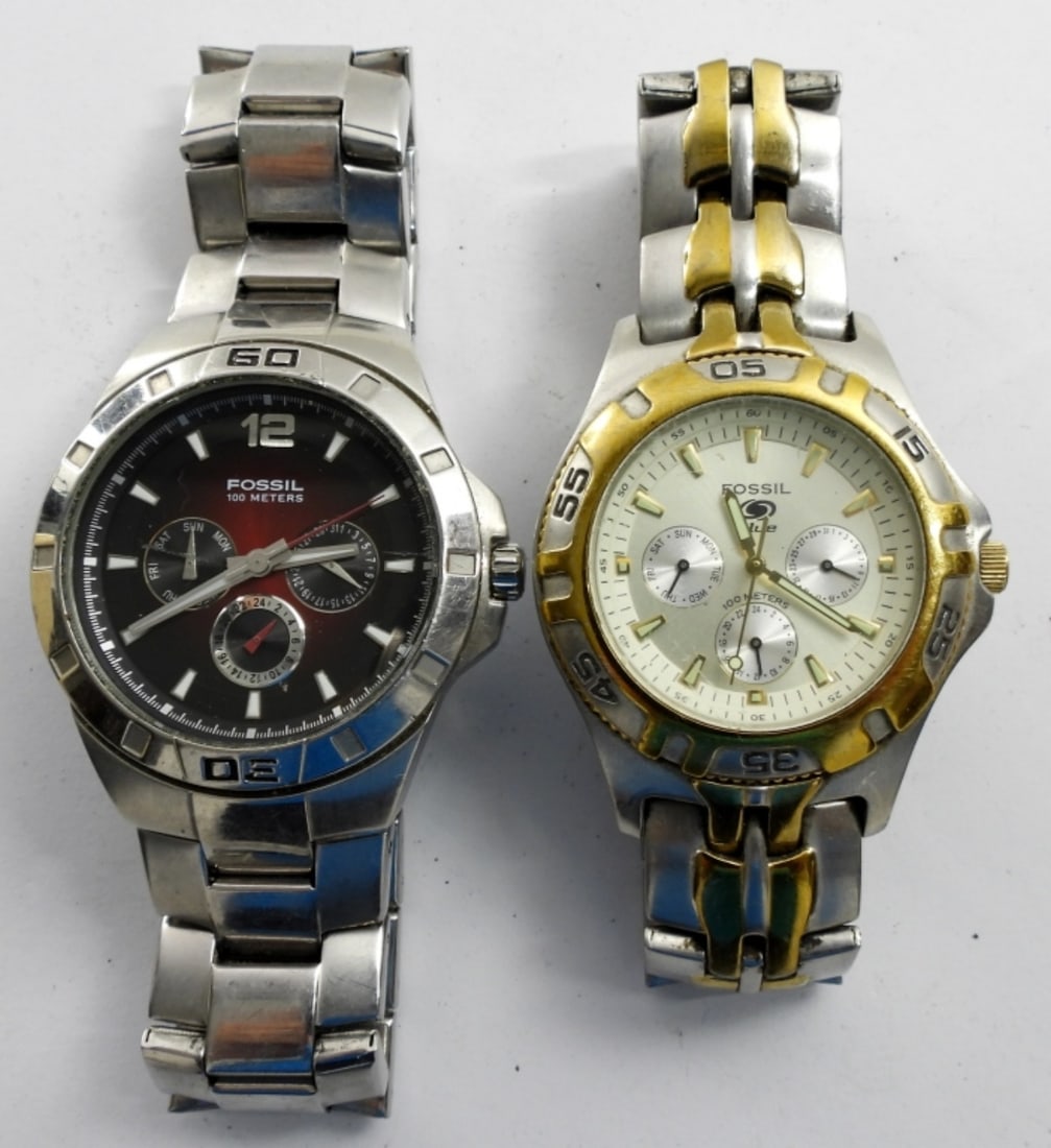 (2) MEN'S  FOSSIL CHRONOGRAPH  WATCHES (1 of 2)