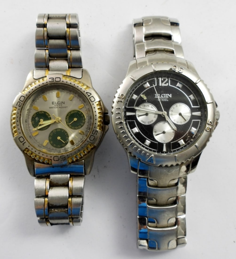 (2) ELGIN  MEN'S CHRONOGRAPH WATCHES (1 of 2)