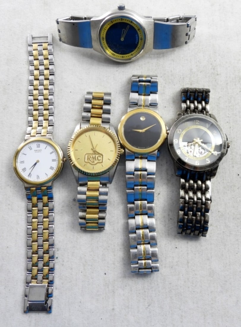 (5) MENS WRIST WATCHES, ASSORTED STYLES (1 of 3)
