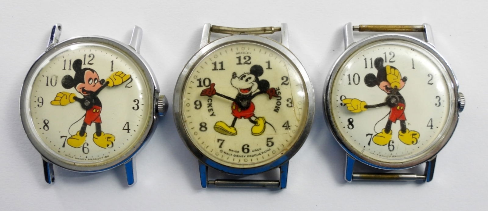 (3) MICKEY MOUSE VINTAGE WATCH LOT (1 of 2)