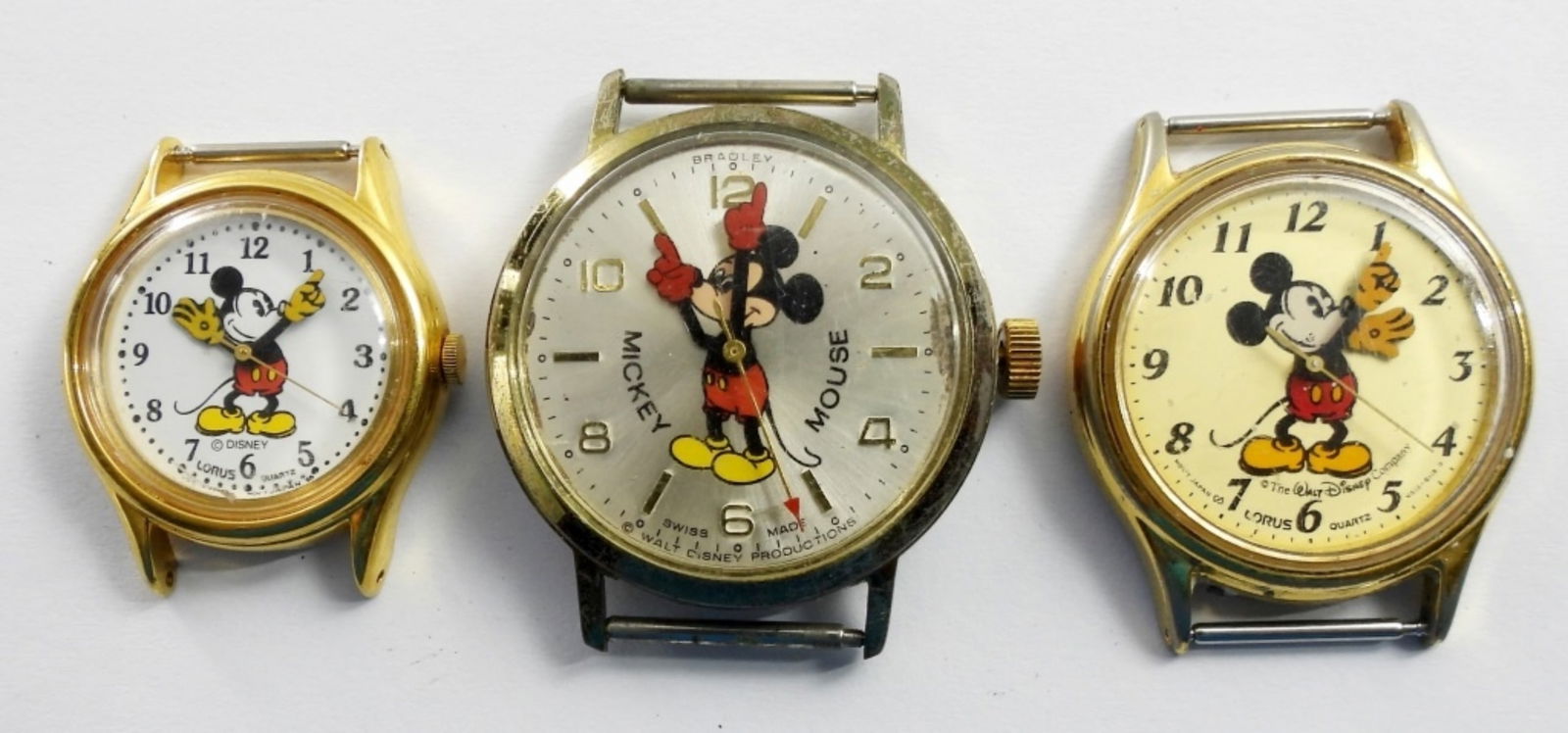 (3) MICKEY MOUSE VINTAGE WATCH LOT (1 of 2)