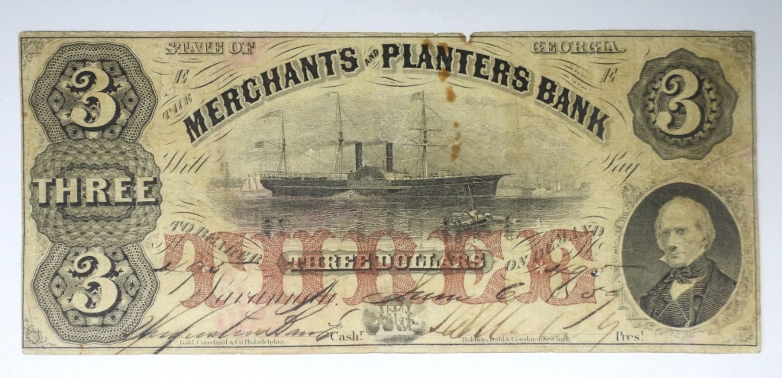 STATE OF GEORGIA  $3 OBSOLETE NOTE (1 of 2)