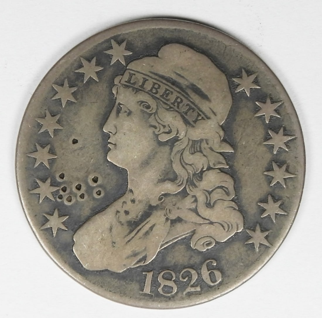 1826 CAPPED BUST HALF DOLLAR: 1826 CAPPED BUST HALF DOLLAR