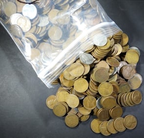 1000 MIXED DATE WHEAT CENTS