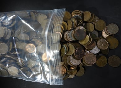 1000 MIXED DATE WHEAT CENTS