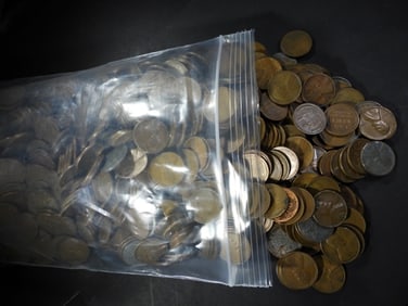 1000 MIXED DATE WHEAT CENTS