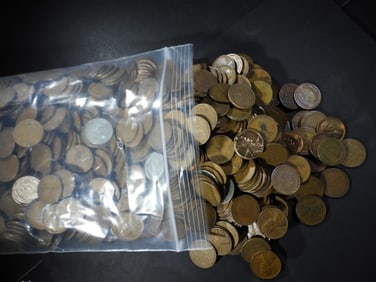 1000 MIXED DATE WHEAT CENTS