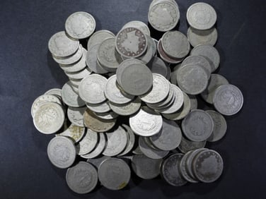 100-LIBERTY "V" NICKELS
