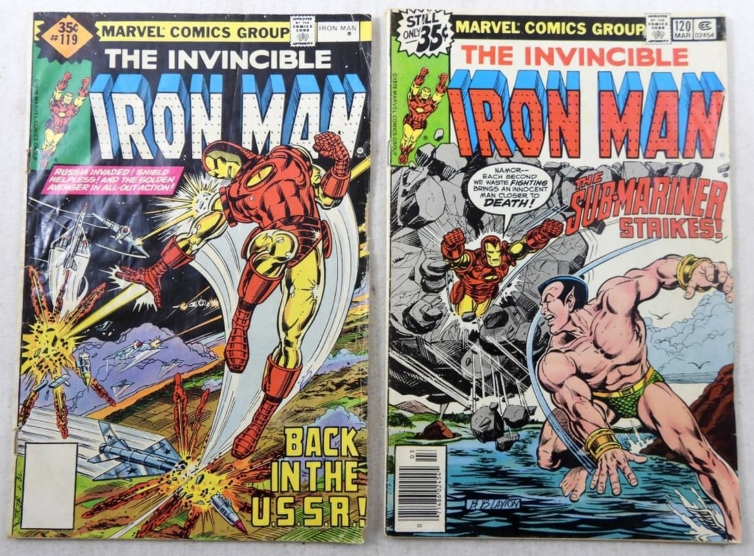 (2)BRONZE MARVEL IRON MAN #119, #120 (1 of 2)