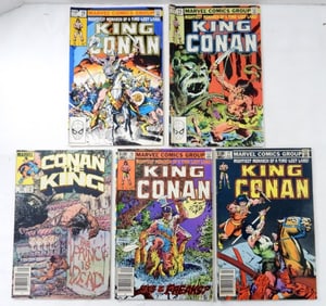 (5) BRONZE MARVEL KING CONAN #15-18&20(G-VG)