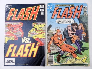 (2) BRONZE AGE DC FLASH COMICS