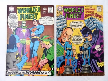 (2) 1968 DC WORLDS FINEST COMICS