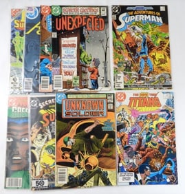 (9) VTG DC COMICS - UNEXPECTED, ACTION,