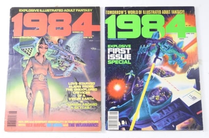 WARREN PUBLISH 1984 MAGAZINE #1 & #6