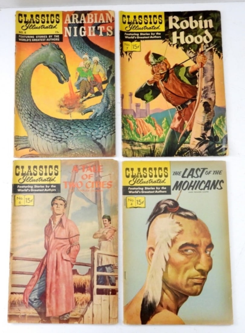 (4) CLASSIC ILLUSTRATED #4, #6, #7, #8 (1 of 2)
