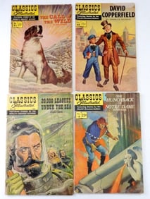(4) CLASSIC ILLUSTRATED #18,#47,#48,#91