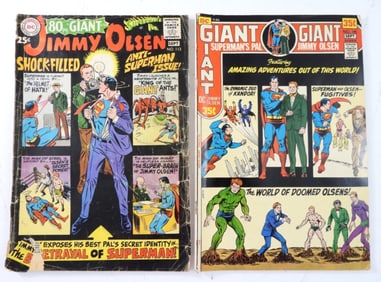 (2) DC GIANT ISSUES FEATURING JIMMY OLSEN