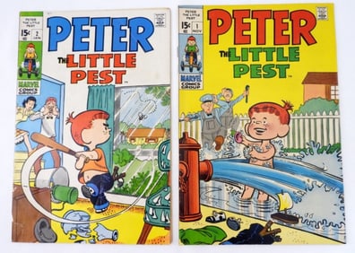 (2) SILVER AGE PETER THE LITTLE PEST #1.#2