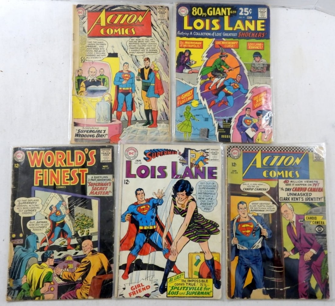 (5) VINTAGE DC COMICS - LOIS LANE 12c (1 of 2)