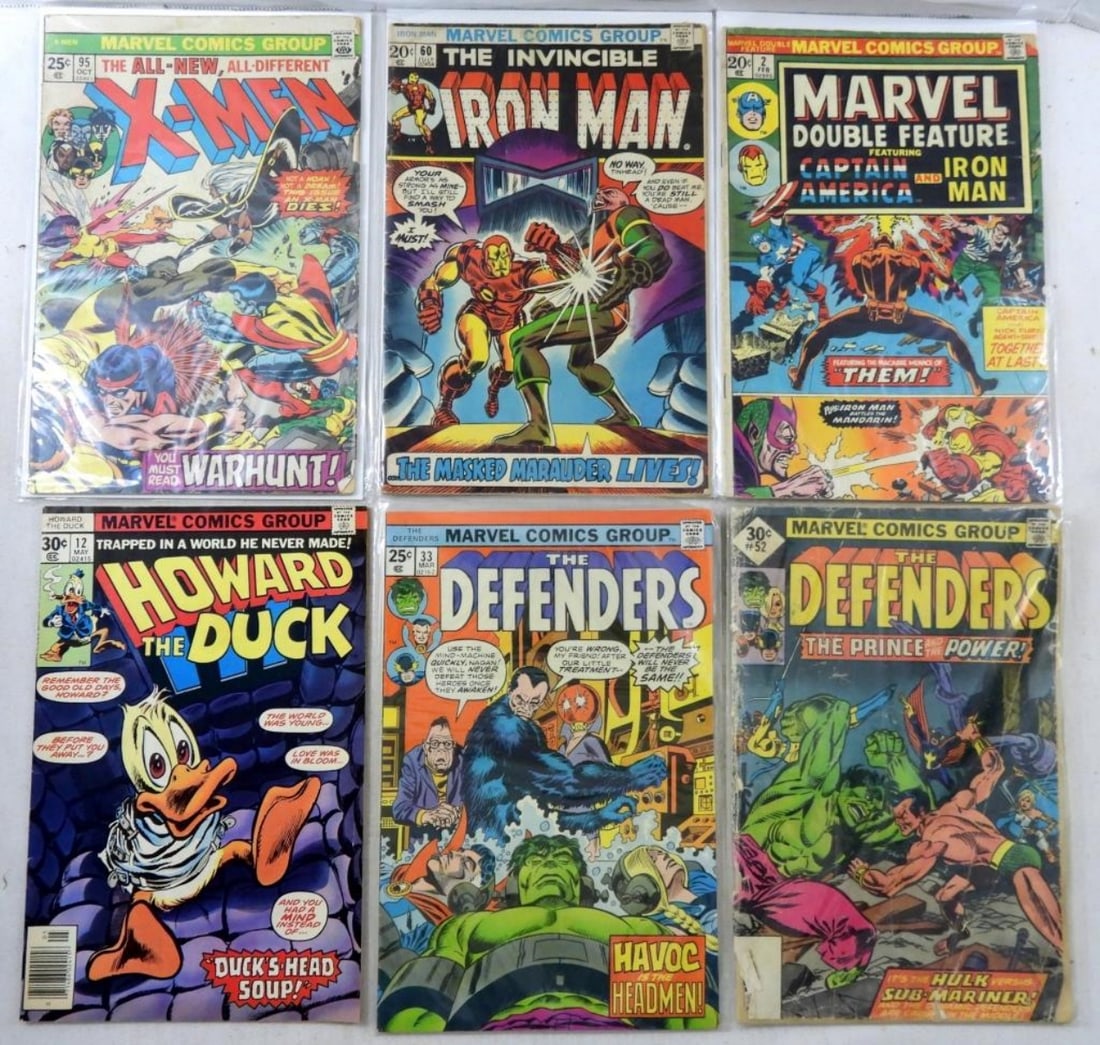 (6) VINTAGE MARVEL COMICS w/KEY (1 of 2)