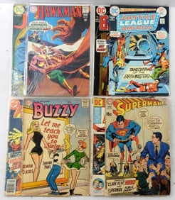 (8) VINTAGE DC COMICS - SUPERMAN,