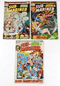 (3) MARVEL SUB-MARINER 20c COMICS