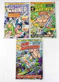 (3) MARVEL SUB-MARINER 20c/25c COMICS