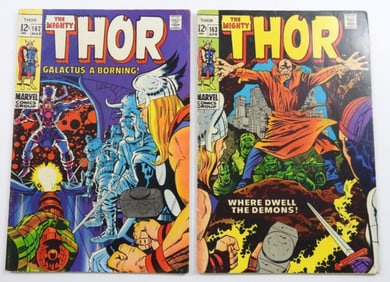 SILVER MARVEL THE MIGHTY THOR # 162 &163