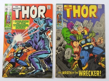 SILVER MARVEL THE MIGHTY THOR # 170 &171