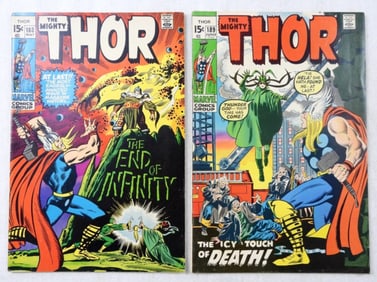 (2) BRONZE MARVEL THE MIGHTY THOR #188-189
