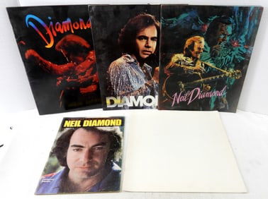 (4) NEIL DIAMOND TOUR BOOKS / PROGRAMS