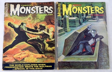 (2)1966 FAMOUS MONSTERS OF FILMLAND#42,& 43