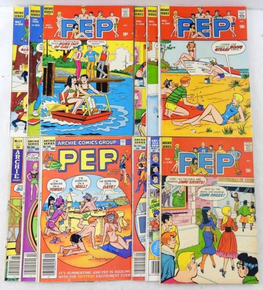 (12) PEP ARCHIE SERIES COMIC LOT (1 of 3)