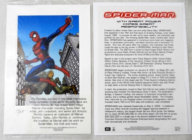 JOHN ROMITA Sr. SIGNED SPIDER-MAN ART
