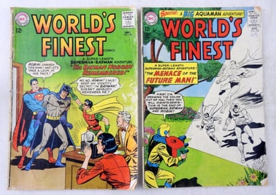 (2) 1963 WORLD'S FINEST No 135 & 136