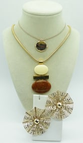 VTG AVON NECKLACES & EARRINGS