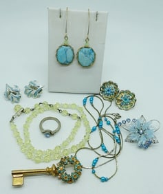 VINTAGE BLUES, CORO EARRINGS & MORE
