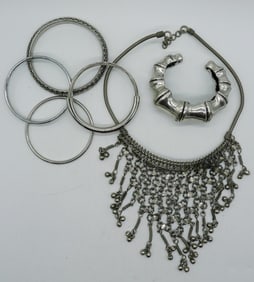 VINTAGE BIB COLLAR NECKLACE & BRACELETS