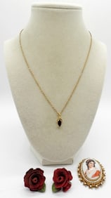 LIMOGES VINTAGE BROOCH & MORE