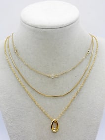 (3) CHAIN NECKLACES