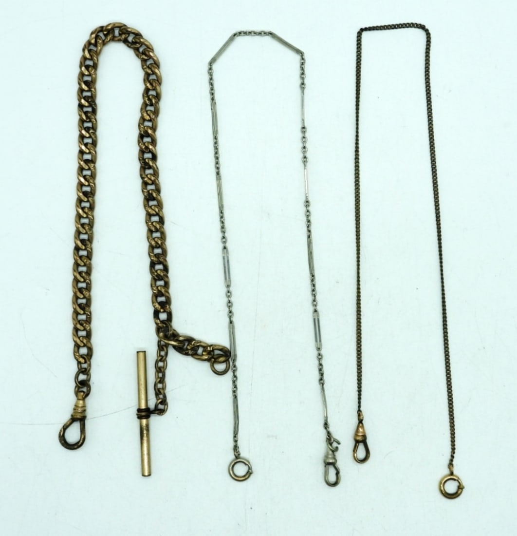 (3) POCKET WATCH CHAINS (1 of 2)